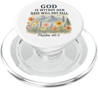 God is Within Her She Will Not Fall Psalm 46:5 Watercolor PopSockets PopGrip pour MagSafe