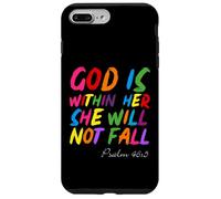 God is Within Her She Will Not Fall Shirt Coque pour iPhone 7 Plus/8 Plus