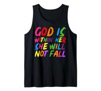 God is Within Her She Will Not Fall Shirt Débardeur