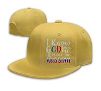 God Loves Me He Made Me Russian Flag Men Women Fashion Adjustable Baseball Cap Snapback Plain Cap