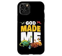 God Made Me - Christian Faith Kids Dinosaur Creation Coque pour iPhone 11 Pro