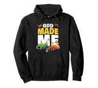 God Made Me - Christian Faith Kids Dinosaur Creation Sweat à Capuche