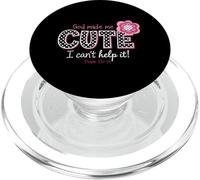God Made Me Cute I Can't Help It Psaum 139:14 Christian PopSockets PopGrip pour MagSafe