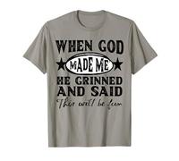 God Made Me This Will Be Fun Humor Christian Saying Womens T-Shirt