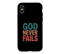 God Never Fails Coque pour iPhone X/XS