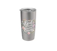 God Never Makes Errors Croyant à la louange divine Gobelet isotherme en acier inoxydable double paroi