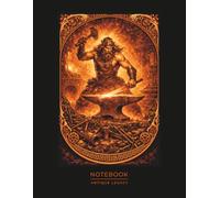 God of Fire & Forge Notebook - Greek Mythology Art: Classical Blacksmith & Creation Illustration | Symbol of Craftsmanship, Strength and Creative Power for Writers & Artists