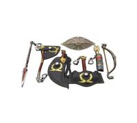 God of War Chaos Blade Thunder Hammer Hache Weapon Model Keychain avec support d'affichage pour les fans d'anime, Style 6, taille unique