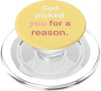 God Picked You for A Reason to Hérit Eternal Life PopSockets PopGrip pour MagSafe
