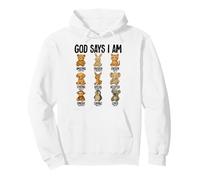 God Says I Am Kids Garçons Filles Sweat à Capuche