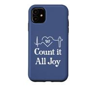 God Scripture Count it All Joy Sign Christian Bible Verse Coque pour iPhone 11