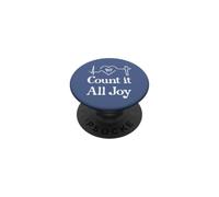 God Scripture Count it All Joy Sign Christian Bible Verse PopSockets PopGrip Adhésif