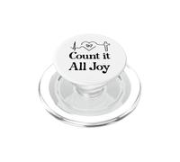 God Scripture Count it All Joy Sign Christian Bible Verse PopSockets PopGrip pour MagSafe