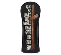 God So Love The World Lot de housses de protection pour clubs de golf avec étiquette numérotée conçue pour s'adapter à tous les bois et conducteurs