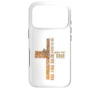 God So Loved The World He Gave His Only Son Jésus Easter Coque pour iPhone 17 Pro