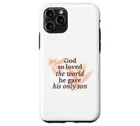 God So Loved The World Religieux Christian Faith Jésus Fils Coque pour iPhone 11 Pro
