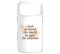 God So Loved The World Religieux Christian Faith Jésus Fils Coque pour iPhone 17 Pro Max