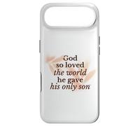 God So Loved The World Religieux Christian Faith Jésus Fils Coque pour iPhone Air