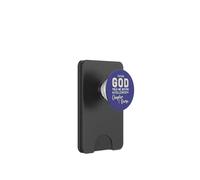 God Told Me Chapter and Verse Citation Bible Believer Christian PopSockets PopWallet pour MagSafe