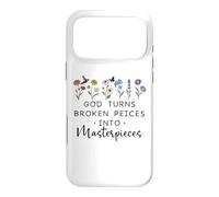 God Turns Broken Piece Into Masterpieces Bible Verse Psalm Coque pour iPhone 17 Pro Max