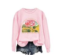 God Turns Broken Pieces Into Masterpieces Femme Lettre Imprimée Chapeau Casual Off The Shoulder Hoodie Baggy Sweatshirt Femme, rose, M