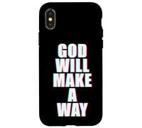 God Will Make A Way - Christian Faith Inspirational Coque pour iPhone X/XS