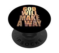 God Will Make A Way - Christian Faith Inspirational PopSockets PopGrip Adhésif