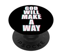 God Will Make A Way - Christian Faith Inspirational PopSockets PopGrip Adhésif
