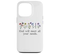 God Will Meet All Your Needs Philippians 4:19 4:9 Christian Coque pour iPhone 13 Pro