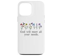God Will Meet All Your Needs Philippians 4:19 4:9 Christian Coque pour iPhone 13 Pro Max