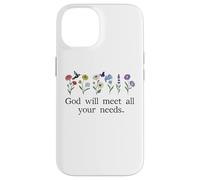 God Will Meet All Your Needs Philippians 4:19 4:9 Christian Coque pour iPhone 14