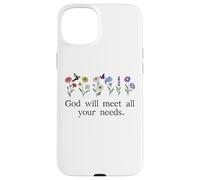 God Will Meet All Your Needs Philippians 4:19 4:9 Christian Coque pour iPhone 15 Plus
