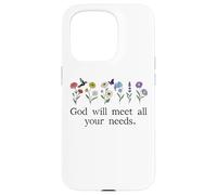 God Will Meet All Your Needs Philippians 4:19 4:9 Christian Coque pour iPhone 15 Pro