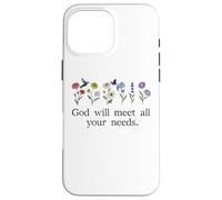 God Will Meet All Your Needs Philippians 4:19 4:9 Christian Coque pour iPhone 16 Pro Max