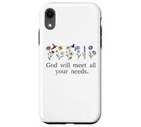 God Will Meet All Your Needs Philippians 4:19 4:9 Christian Coque pour iPhone XR