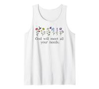 God Will Meet All Your Needs Philippians 4:19 4:9 Christian Débardeur