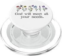 God Will Meet All Your Needs Philippians 4:19 4:9 Christian PopSockets PopGrip pour MagSafe