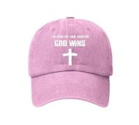 God Wins I've Read The Final Hat for Men Baseball Hats Cool Cap Rkz392, rose, Taille unique