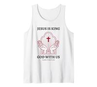 God with Us (Jésus & Faith Statement) (Graphique croisé) Débardeur