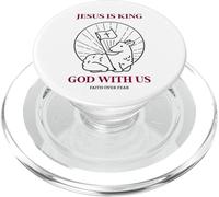 God with Us (Jesus & Faith Statement) (Graphique Holy Sheep) PopSockets PopGrip pour MagSafe