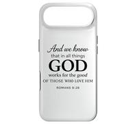 God Works for The Good Romans 8:28 Faith Scripture Bible Coque pour iPhone Air