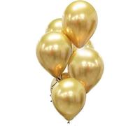 Godan | Ballons en latex - chrome doré - 30 cm - 7 pièces - Décoration élégante pour les fêtes - Qualité supérieure