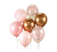 Godan | Bouquet de ballons "Beauty&Charm" - 7 pièces - rose et cuivre - Décoration élégante pour les fêtes