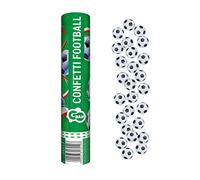 GoDan Canon à confettis de football - Tube de 30 cm avec confettis en papier - Idéal pour les matchs de football, les événements sportifs et les condoléances