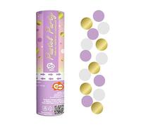 GODAN Canon à confettis violet blanc or