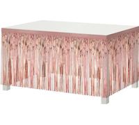 Godan Habillage de table/Skirting Or rose Franges Feuille