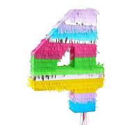 Godan Piñata chiffre 4 multicolore pastel