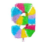 Godan Piñata chiffre 9 multicolore pastel