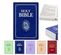 GodbTG Bible Pillow Book Plush That Opens, Bible Plush Pillow Book, Holy Bible Pillow, Pillow Bible, Plush Bible Pillow (Blue)