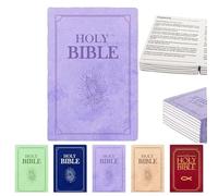 GodbTG Bible Pillow Book Plush That Opens, Bible Plush Pillow Book, Holy Bible Pillow, Pillow Bible, Plush Bible Pillow (Purple)